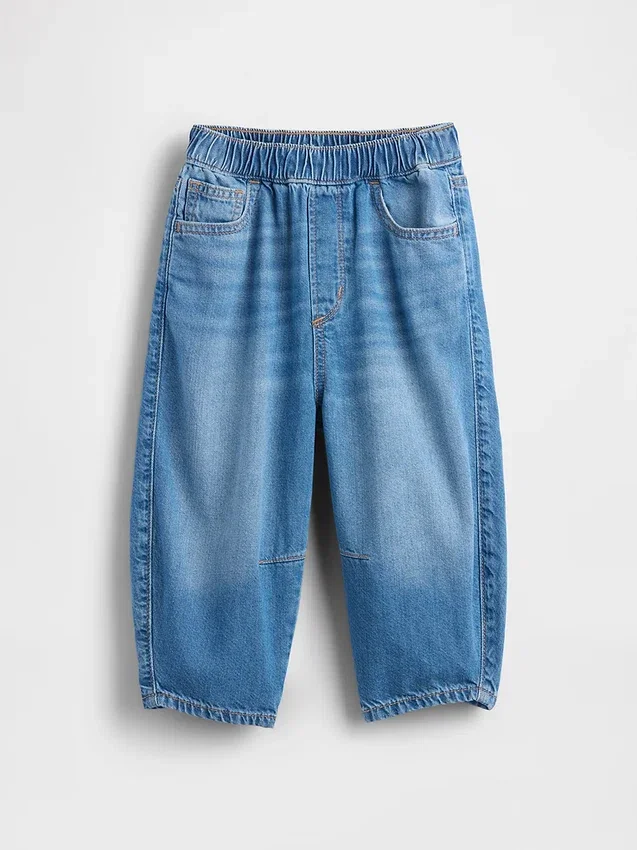 Baby og Småbarn-Jeans med elastisk linning