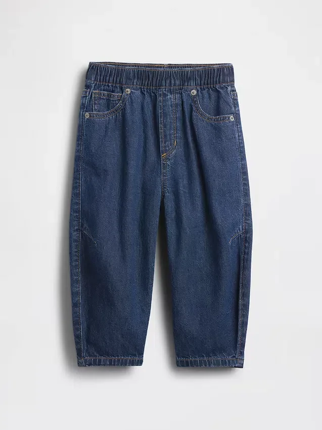 Baby og Småbarn-Jeans med elastisk linning