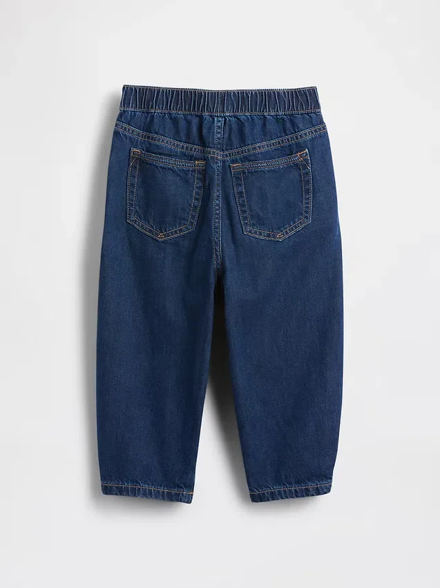 Baby og Småbarn-Jeans med elastisk linning