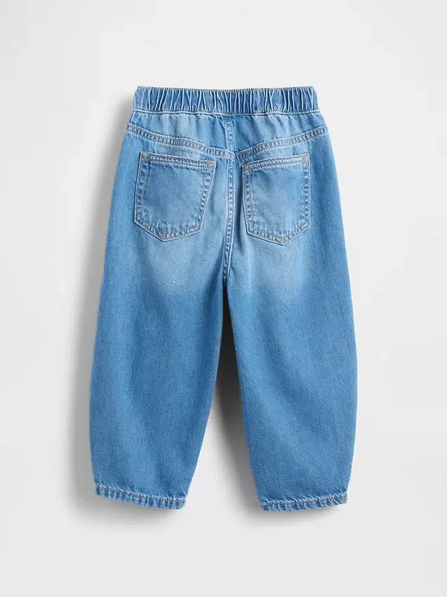 Baby og Småbarn-Jeans med elastisk linning
