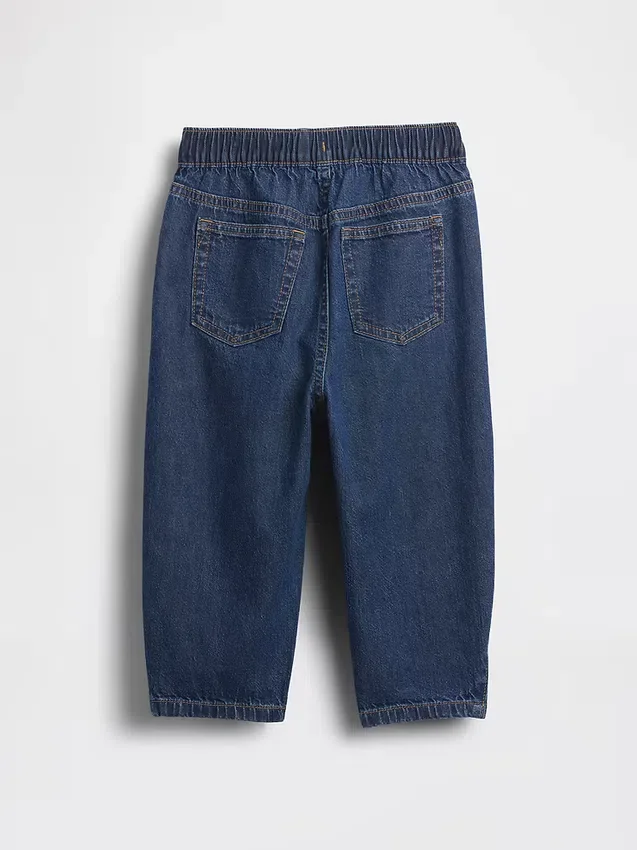 Baby og Småbarn-Jeans med elastisk linning