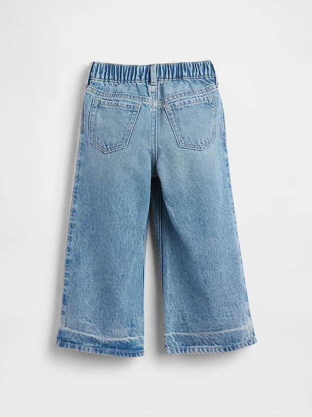 Baby og Småbarn-Jeans med sommerfuglmotiv og løs passform