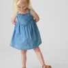 Baby og Småbarn-kjoler i denim med hjerte på toppen