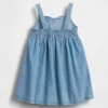 Baby og Småbarn-kjoler i denim med hjerte på toppen