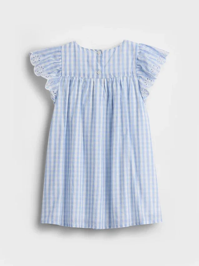 Baby og Småbarn-kjoler i gingham med hullmønster