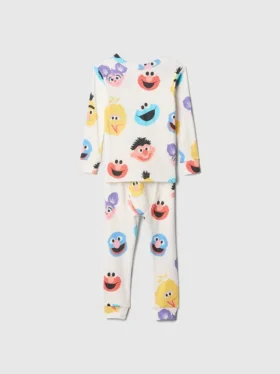 Baby og Småbarn Sesame Street pyjamasett i økologisk børstet bomull