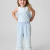 Baby og Småbarn sett i denim med hullmønster