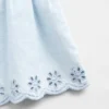 Baby og Småbarn sett i denim med hullmønster