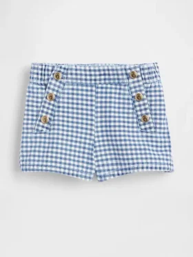 Baby og Småbarn-shorts i denim med matrosmønster