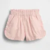 Baby og Småbarn-shorts i lin-bomullsblanding med volanger og delfinmotiv