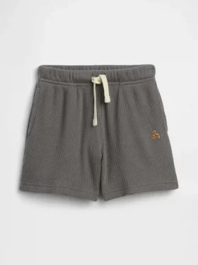 Baby og Småbarn-shorts i vaffelstrikk med påtrekk
