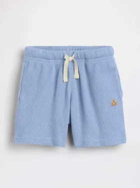 Baby og Småbarn-shorts i vaffelstrikk med påtrekk