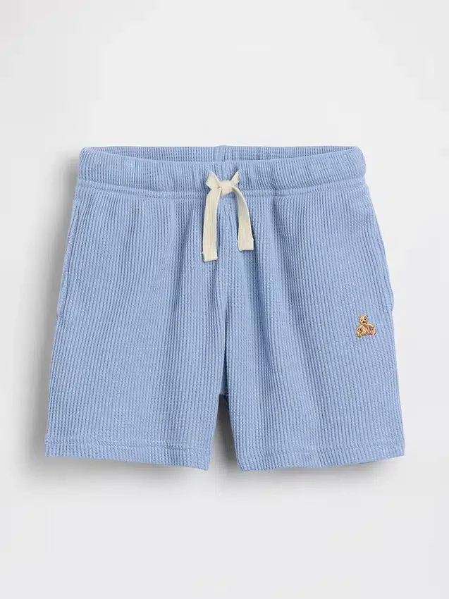 Baby og Småbarn-shorts i vaffelstrikk med påtrekk