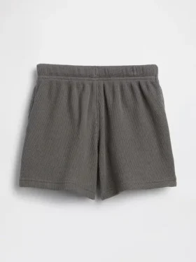 Baby og Småbarn-shorts i vaffelstrikk med påtrekk