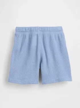 Baby og Småbarn-shorts i vaffelstrikk med påtrekk