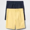 Baby og Småbarn-shorts med elastisk linning (2-pakning)