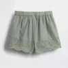 Baby og Småbarn-shorts med hullkant og elastisk linning