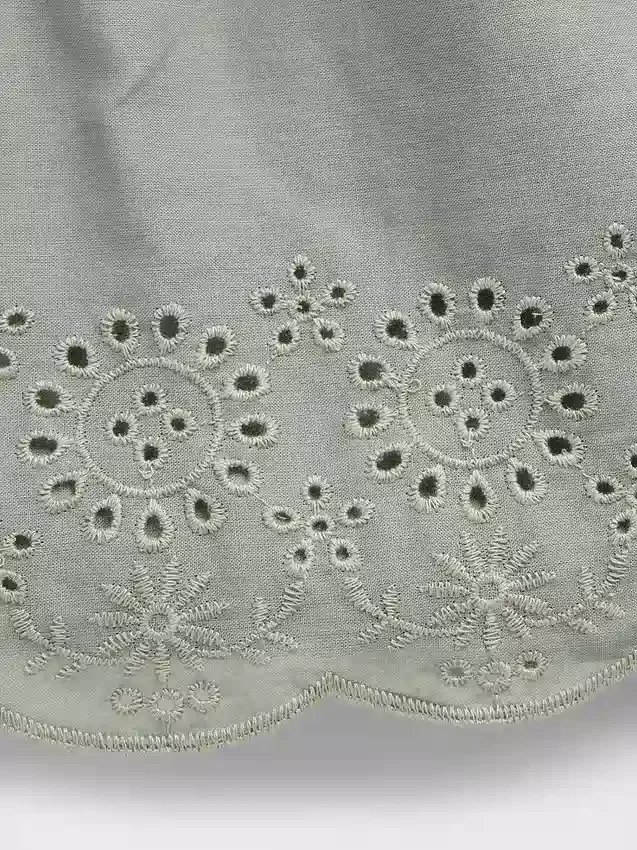 Baby og Småbarn-shorts med hullkant og elastisk linning