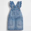 Baby og Småbarn-skjørt i denim med volanger