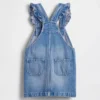 Baby og Småbarn-skjørt i denim med volanger