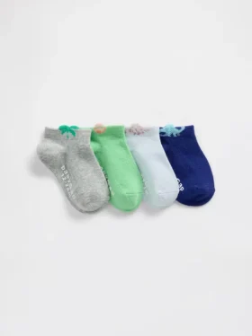 Baby og Småbarn-sokker med dinosaurmotiv (4-pakning)