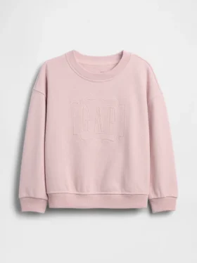 Baby og Småbarn-sweatshirt i Vintagesoft-frotté med brodert logo