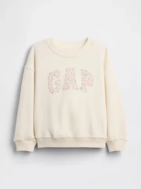 Baby og Småbarn-sweatshirt i Vintagesoft-frotté med brodert logo