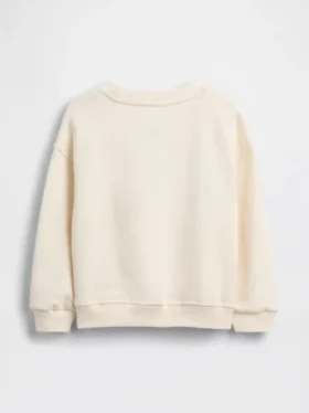 Baby og Småbarn-sweatshirt i Vintagesoft-frotté med brodert logo