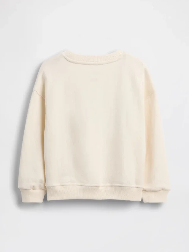 Baby og Småbarn-sweatshirt i Vintagesoft-frotté med brodert logo
