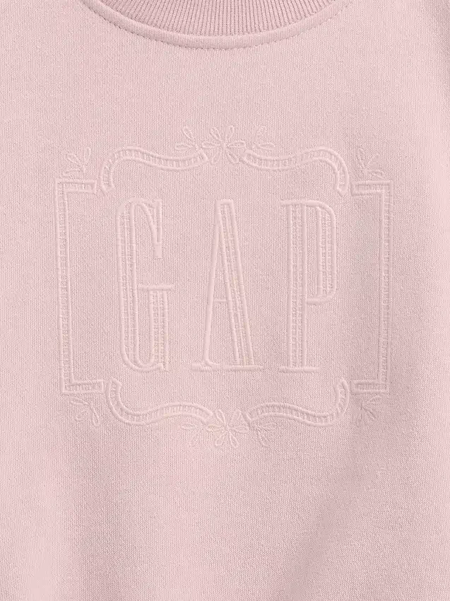 Baby og Småbarn-sweatshirt i Vintagesoft-frotté med brodert logo