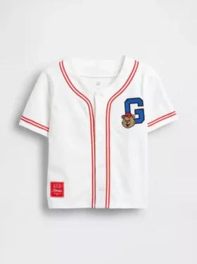 Baby og Småbarn-T-skjorte i baseballstil med Brannan Bear-logo