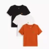 Baby og Småbarn-T-skjorte med lomme, Mix & Match (3-pakning)