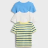 Baby og Småbarn-T-skjorte med lomme, Mix & Match (3-pakning)