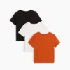 Baby og Småbarn-T-skjorte med lomme, Mix & Match (3-pakning)