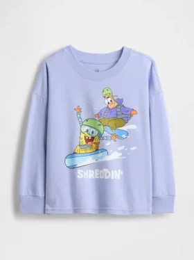 Baby og Småbarn-T-skjorte med Spongebob Squarepants-logo