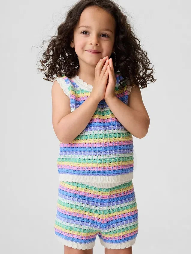 Baby og Småbarn-tanktop i heklet bomull