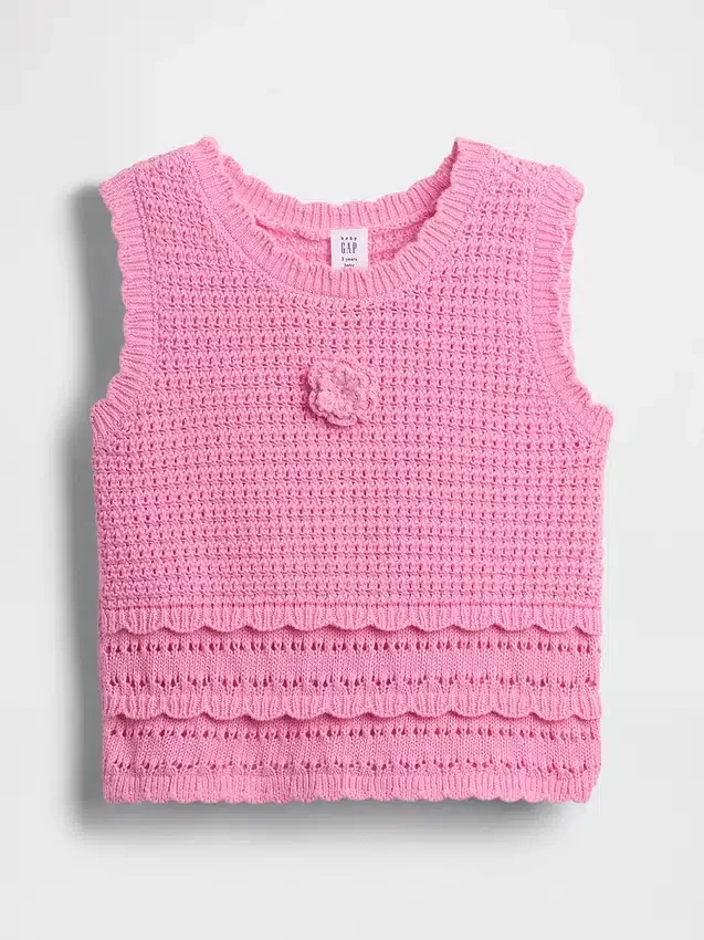 Baby og Småbarn-tanktop i heklet bomull