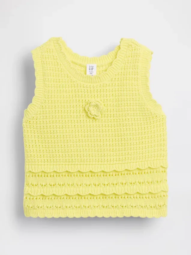 Baby og Småbarn-tanktop i heklet bomull