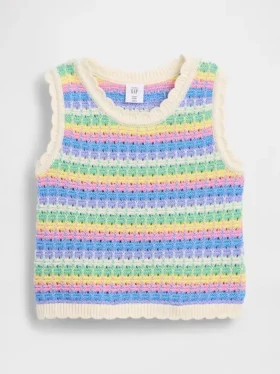 Baby og Småbarn-tanktop i heklet bomull