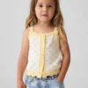 Baby og Småbarn-tanktop i pointelle med fargeblokker