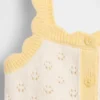 Baby og Småbarn-tanktop i pointelle med fargeblokker