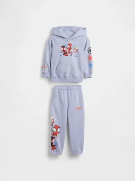 Baby og Småbarnsett med Marvel Vintagesoft-hettegenser