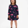 Baby og Småbarnskjole i sweatshirt med volanger i midjen