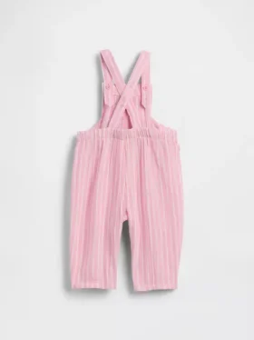 Baby-overalls i bomullsgasbind med Brannan Bear