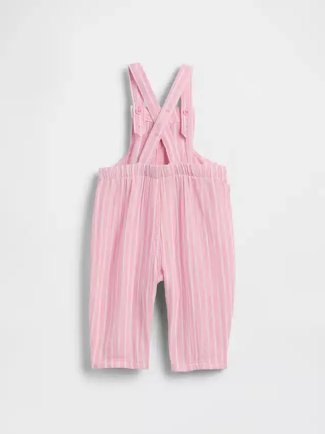 Baby-overalls i bomullsgasbind med Brannan Bear