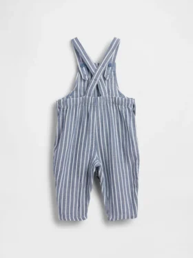 Baby-overalls i bomullsgasbind med Brannan Bear