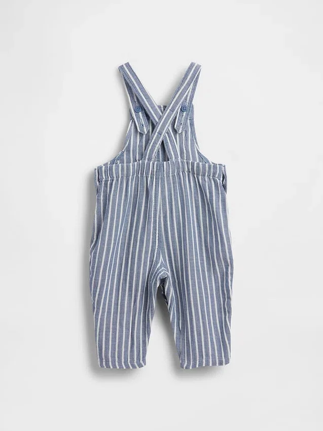 Baby-overalls i bomullsgasbind med Brannan Bear