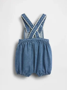 Baby-overalls i denim med lommer