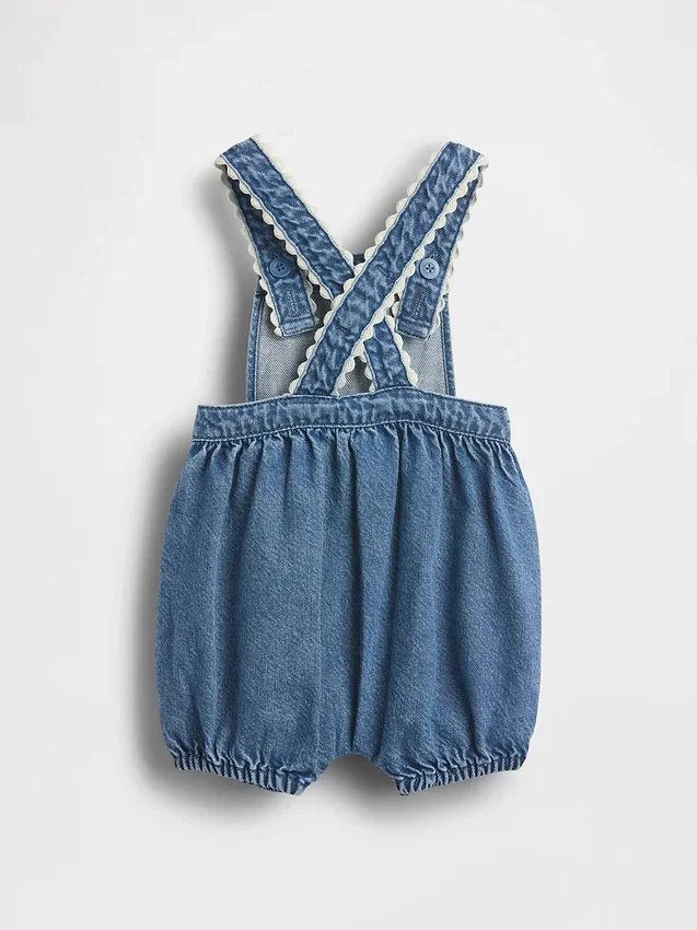 Baby-overalls i denim med lommer