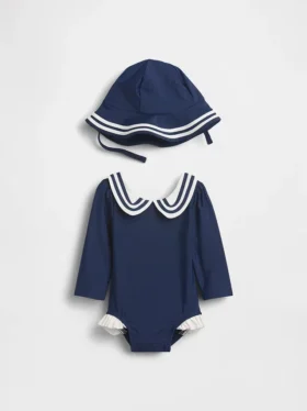 Baby Sailor Rash Guard-badesett